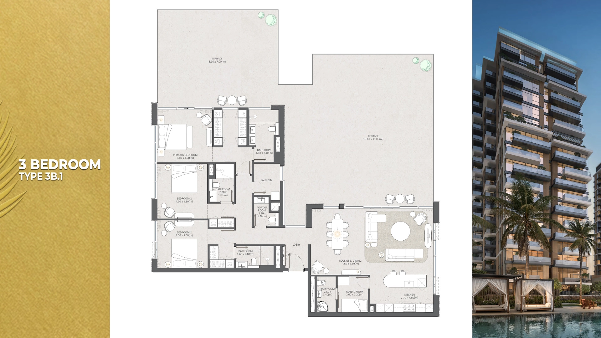 3 BR - Type A